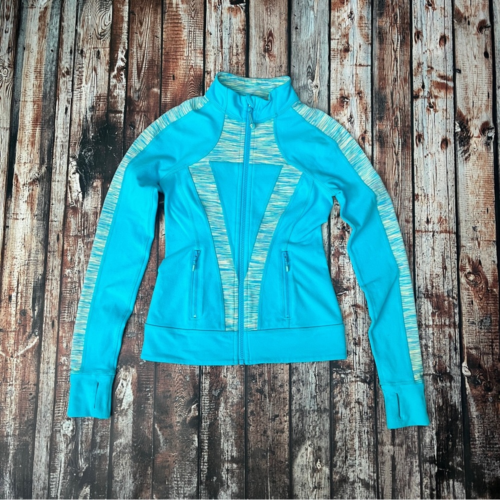 Ivivva Turquoise Perfect Your Practice Jacket